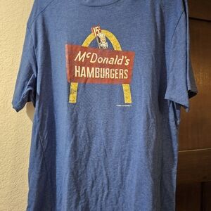 Mens Blue McDonalds Tshirt Size Medium